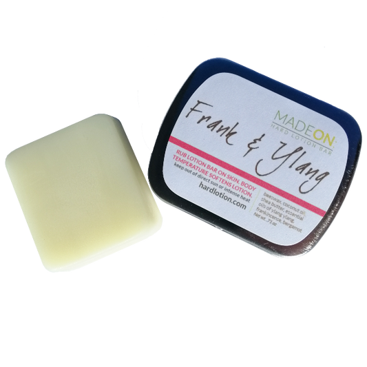 frankincense and ylang ylang lotion bar