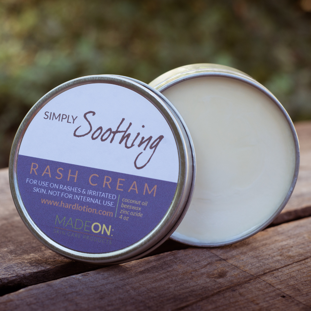 4 oz full size tin of Simply Soothing Rash Cream for adults or children
