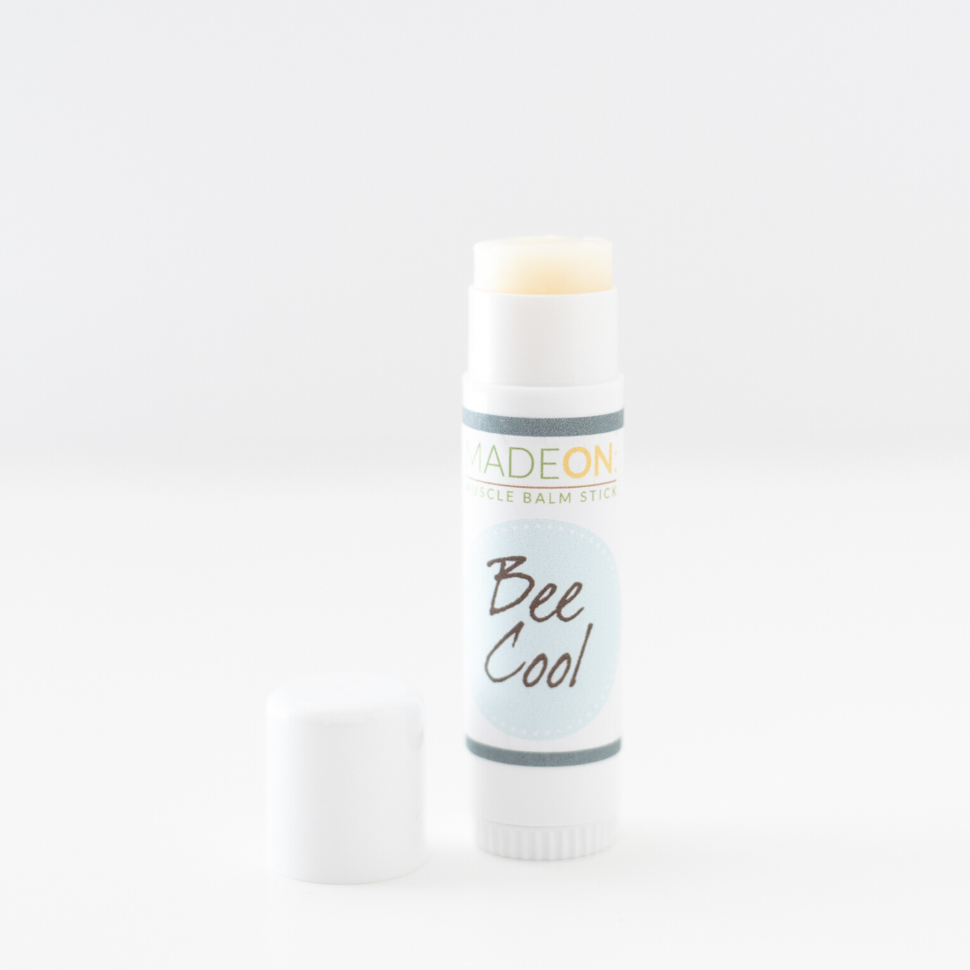 BeeCool menthol muscle rub stick by MadeOn helps relieve muscle pain with fewer than 8 ingredients