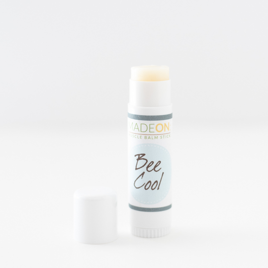 BeeCool menthol muscle rub stick by MadeOn helps relieve muscle pain with fewer than 8 ingredients