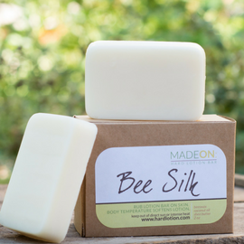 Full size Beesilk lotion bars, pack of two without the tin