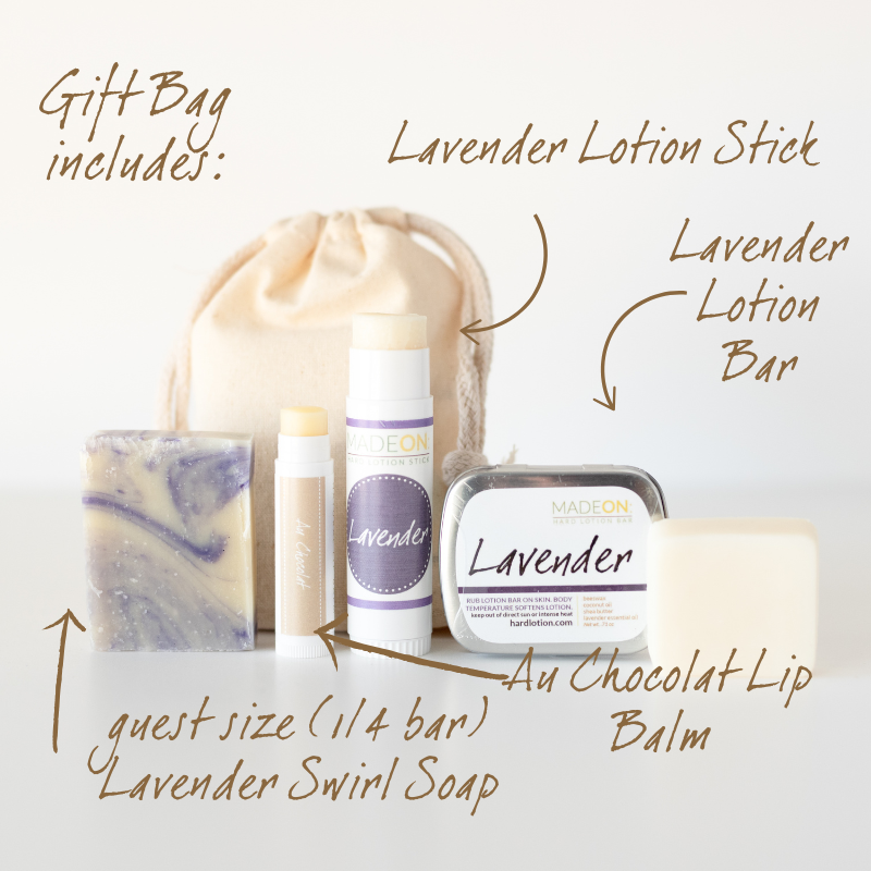 Lotion Bar/Stick, Soap and Lip Balm Gift Pack