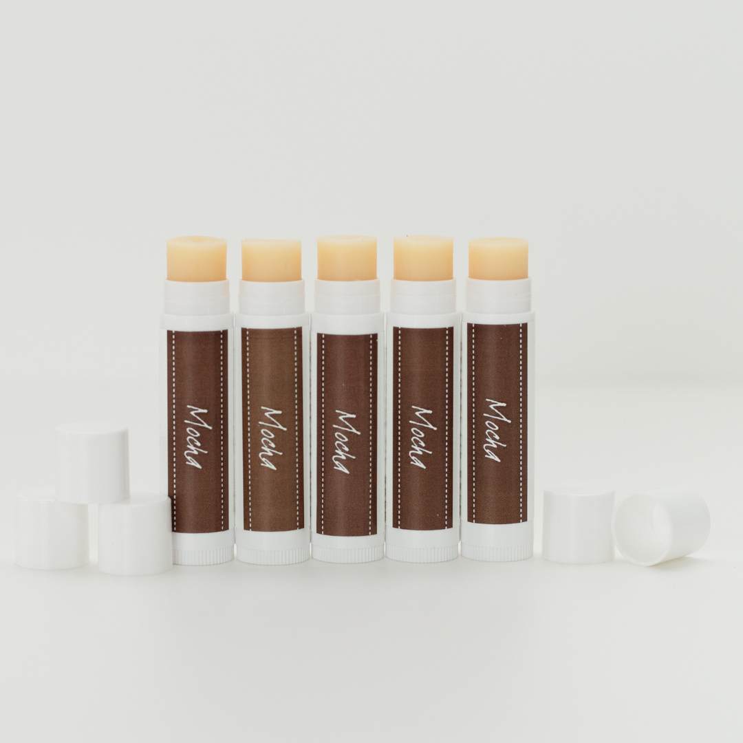 5 mocha lip balms made with just 4 ingredients