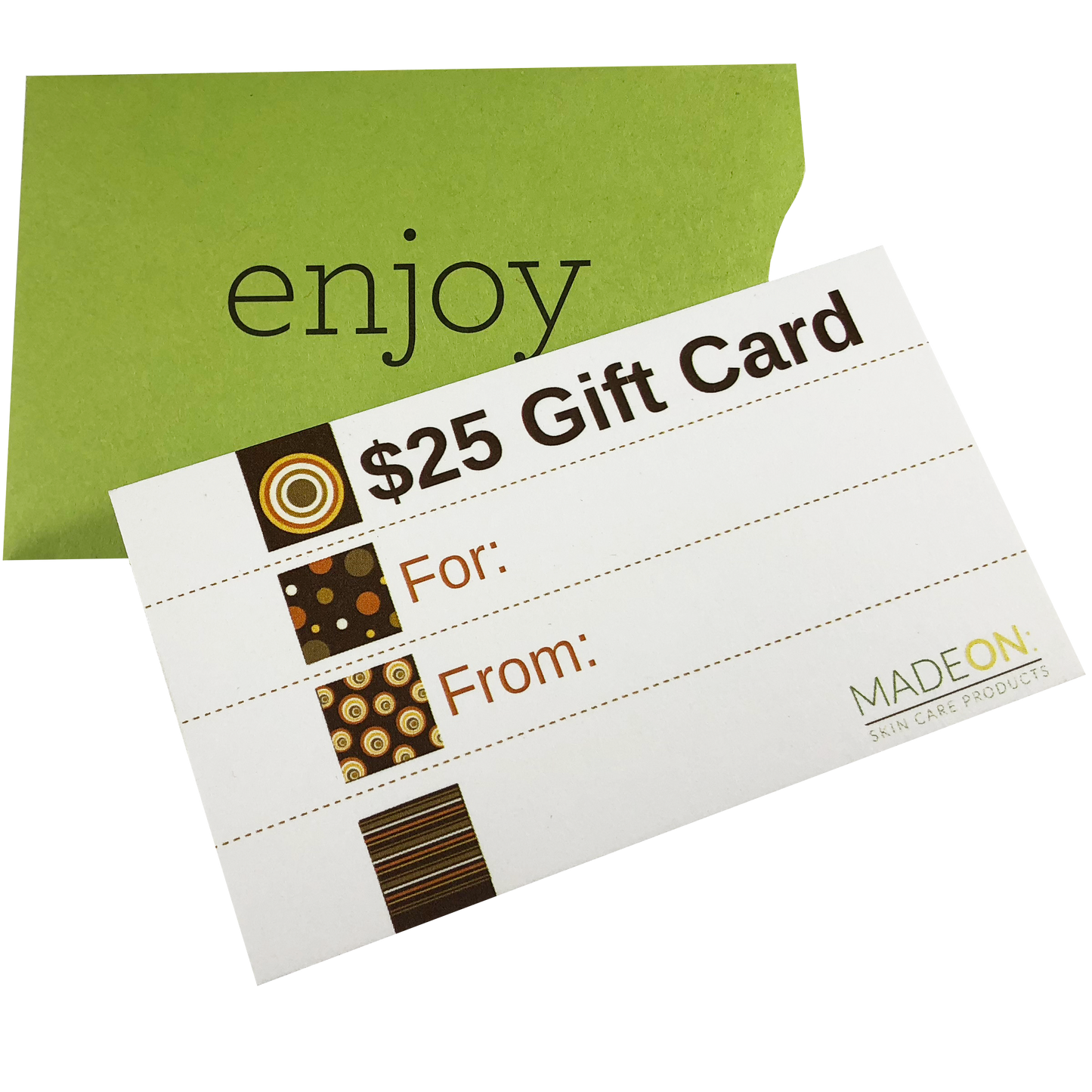 $25 MadeOn Gift Card (physical)