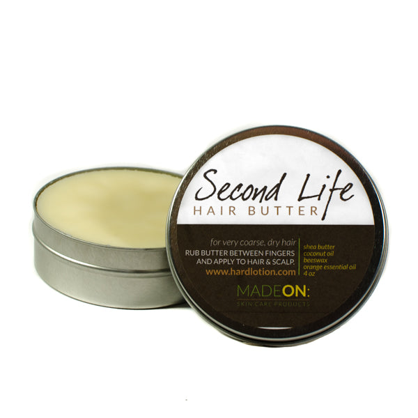 full size tin of second life hair butter for coarse hair