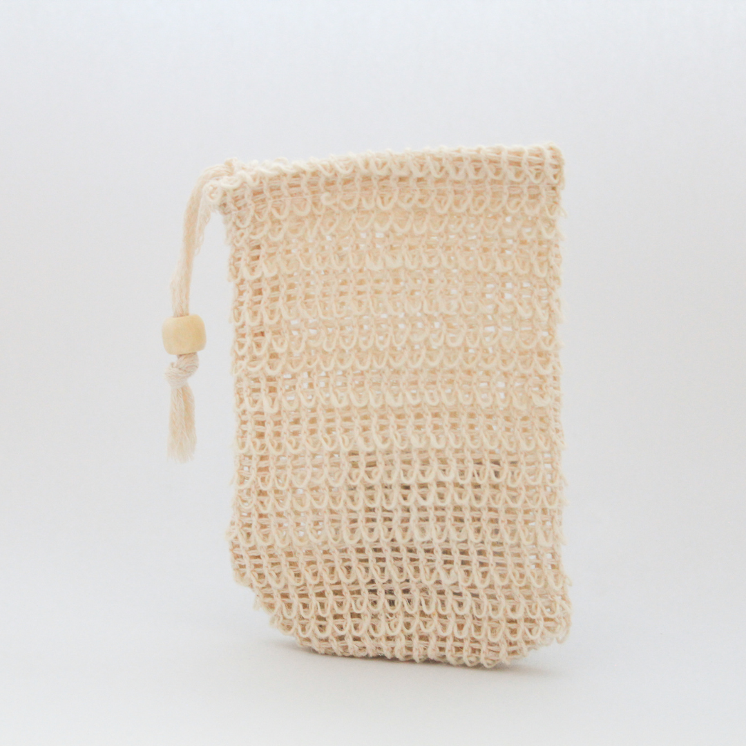 mesh soap bag for MadeOn's goat milk soap